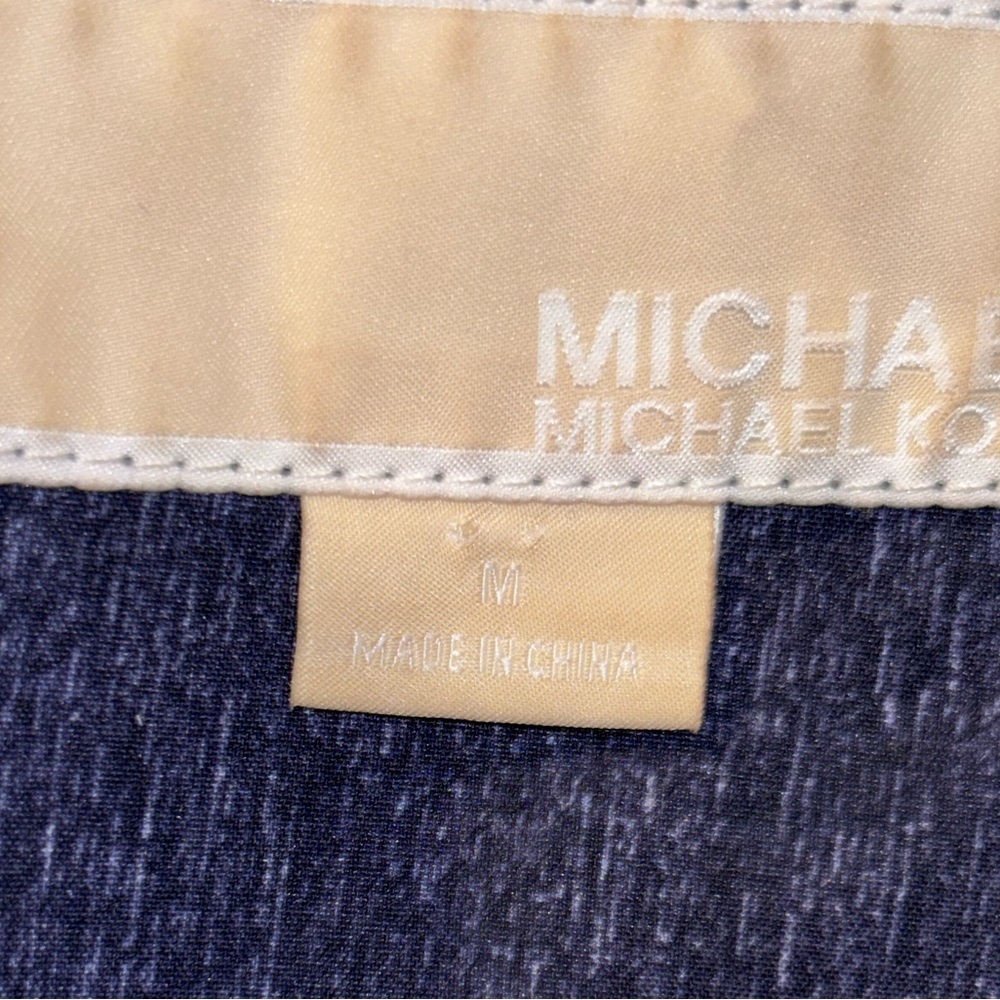 Michael Kors Women's Navy Blue Heather Winter Rain Coat Jacket SZ M​​​ - Picture 3 of 13